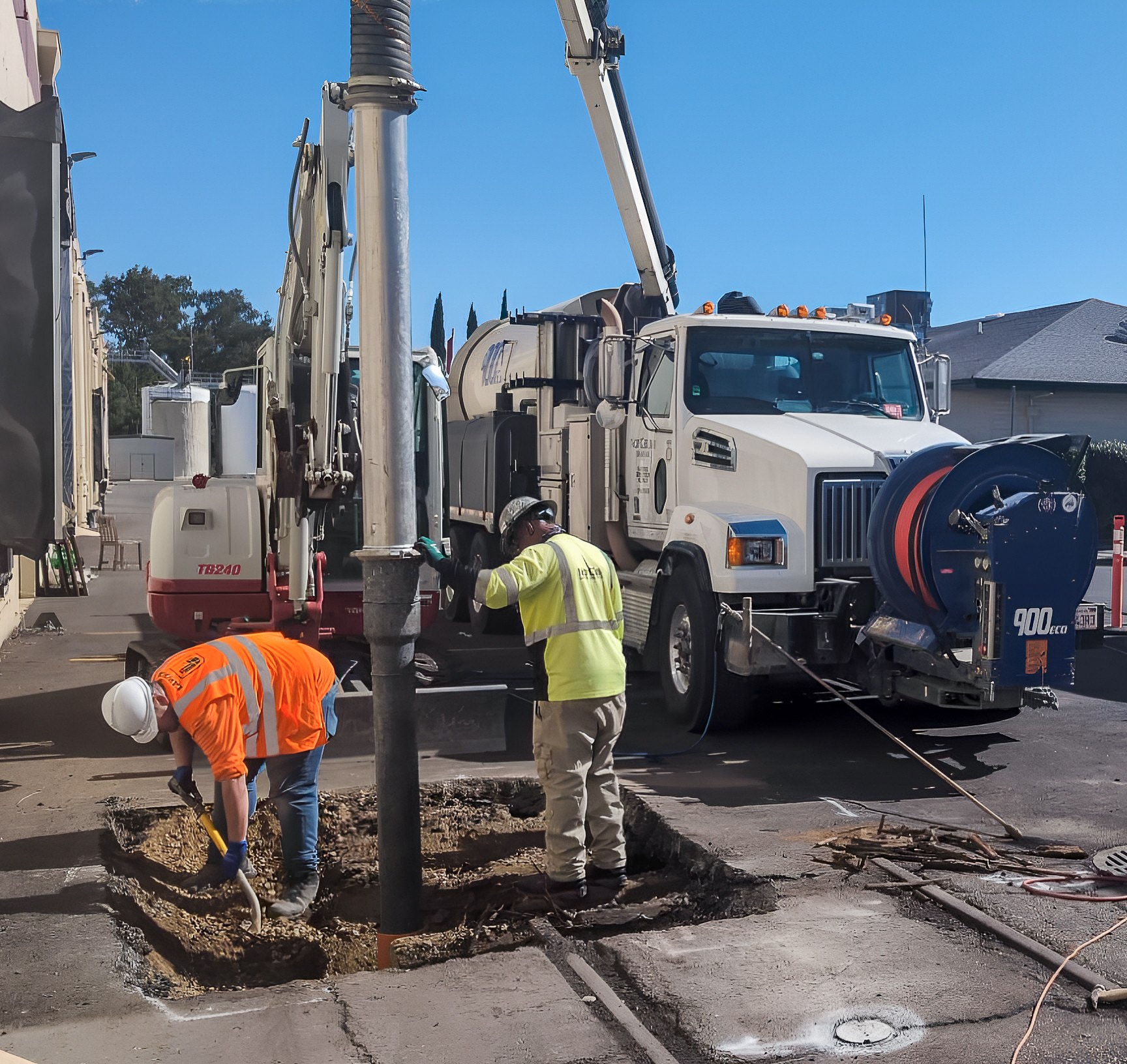 Hydro Excavation And Vac Truck.